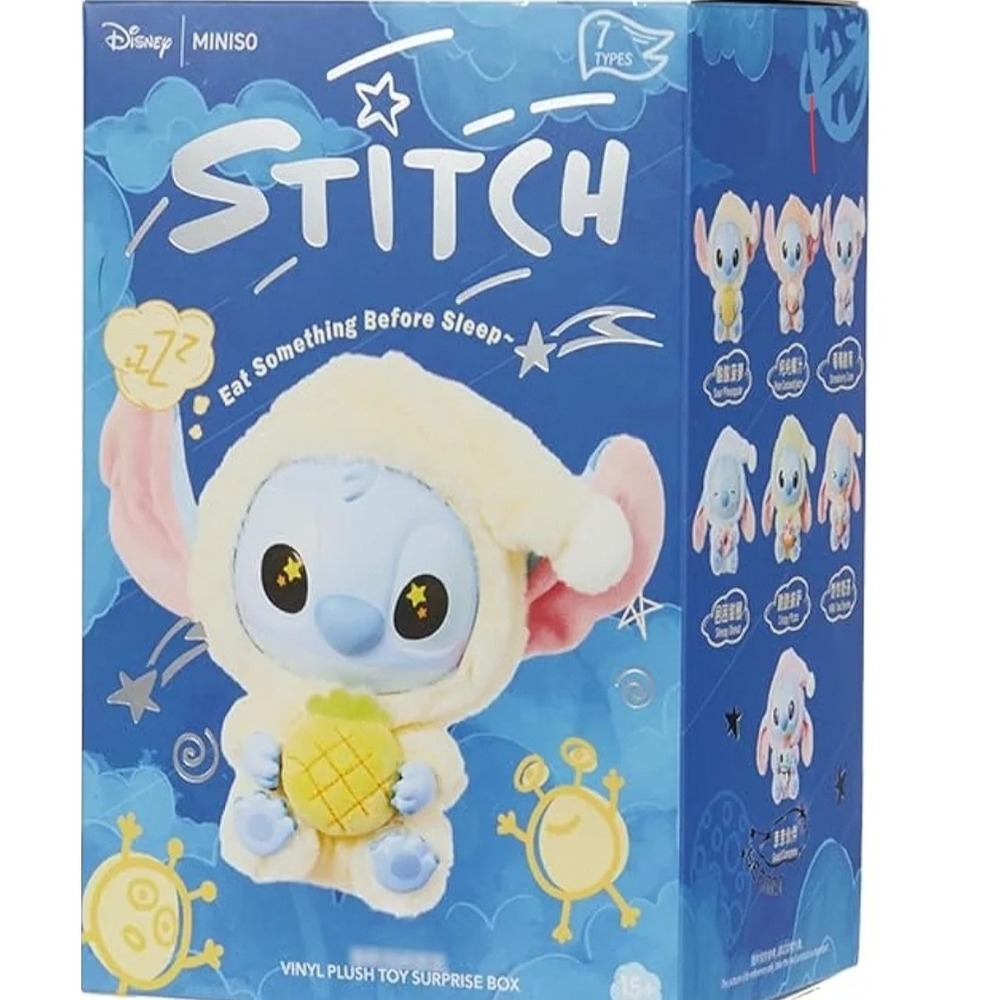 Miniso Top Toy Disney Stitch "Eat
Something Before Sleep" Plush
Single Blind Box